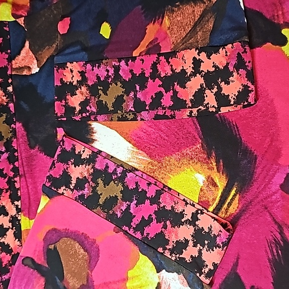 NEW ALFANI MULTI-COLOR 3/4 FLARED SLEEVE LONG TUNIC OR DRESS - Picture 10 of 12